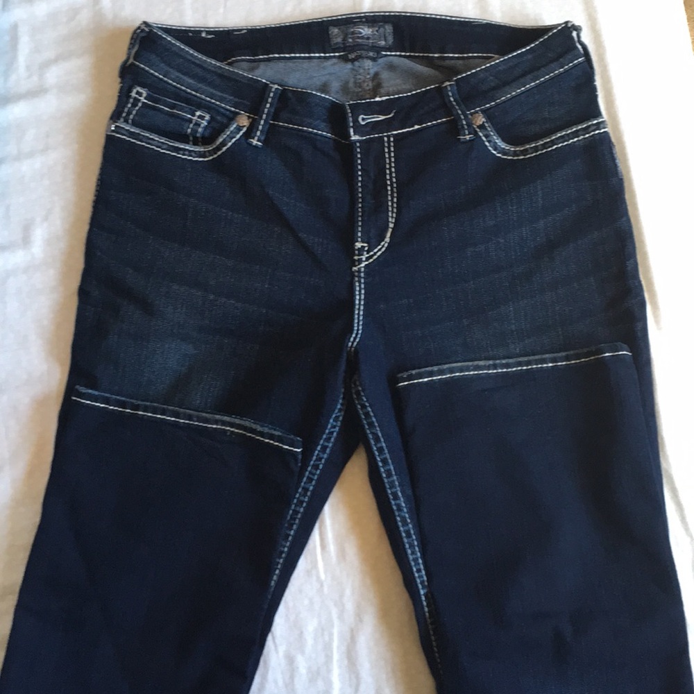 Women’s silver jeans,  Natsuki size 16 length 33